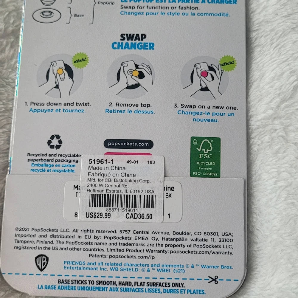 NWT-Friends Central Perk PopSocket